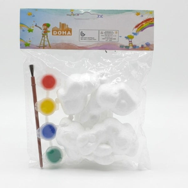 Craft Foam Rabbit Paint Set – 4 Piece