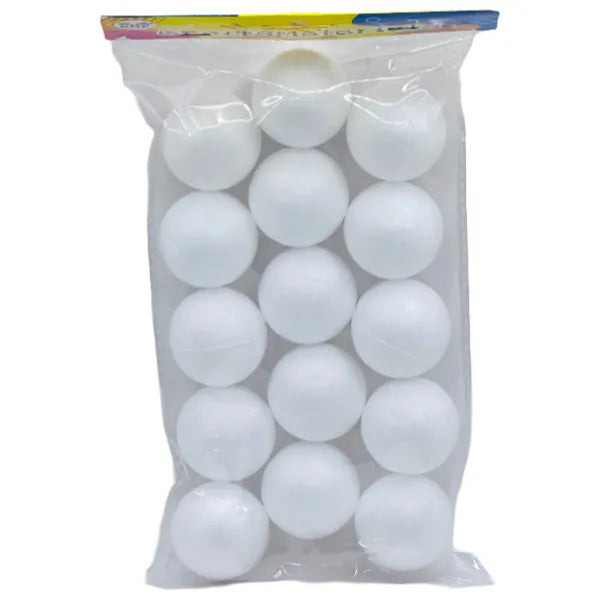 Craft Foam Ball -Pack Of 15 Pieces-4 Cm