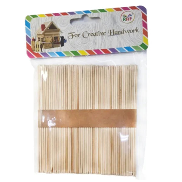 Wooden Icecream Stick For Art&Craft And DIY WORKS- Pack Of 50 Pieces