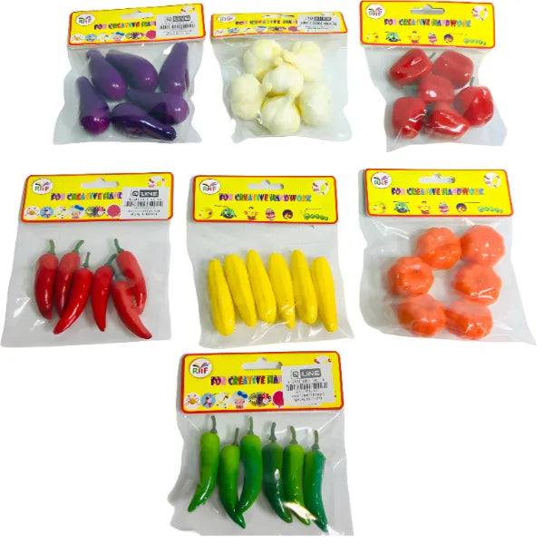 DIY Assorted Vegetable Set For Decoration And Art&Craft Work-(Sold Separately Subject To Availability)