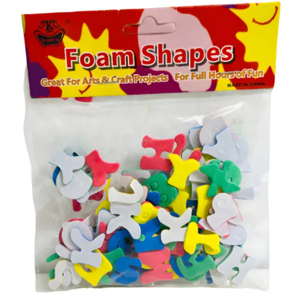Alphabet Foam Shapes Sticker For Art&Craft Works -Small Size