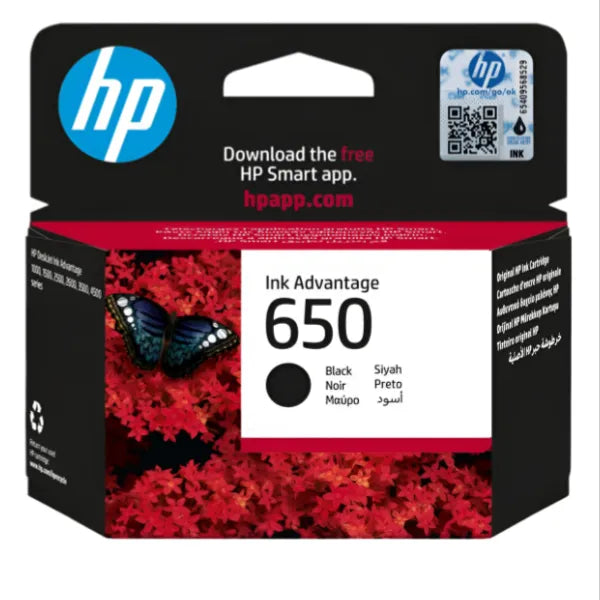 HP 650 Original Ink Advantage Cartridge - Black