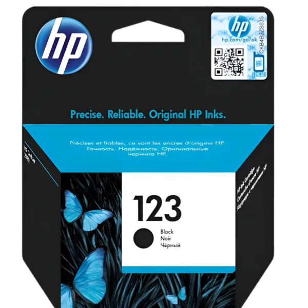 HP 123 Original Ink Cartridge-Black