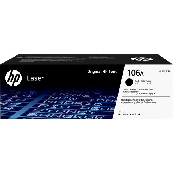 HP 106A Black Original Laser Toner Cartridge (CGOM66)