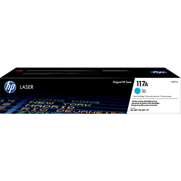 HP 117A Cyan Original Laser Toner Cartridge (CGOM69)
