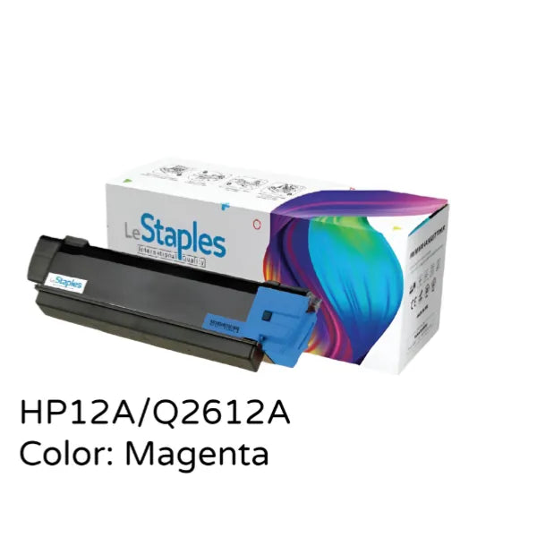 Le Staples Original Toner .Replacement For LaserJet  Cartridge -HP12A/Q2612A