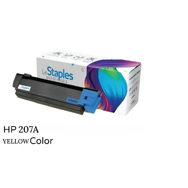 Le Staples Original Toner Replacement For LaserJet Cartridge HP 207A Yellow , W2212A