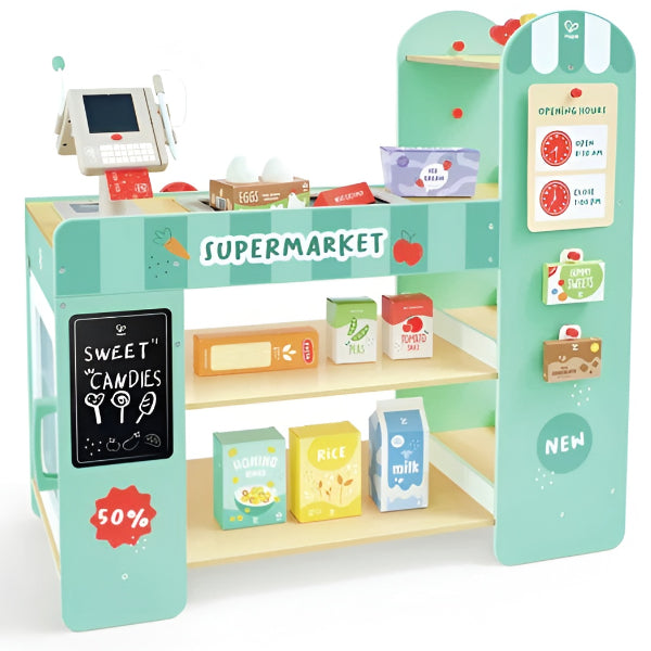 Hape Wooden Smart Supermarket Playset For Kids