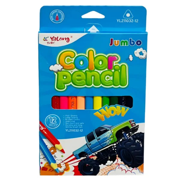 Yalong  Jumbo Color Pencil-Pack Of 12 Colours