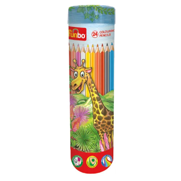 Funbo Color Pencil Cylinder - 24 Colours