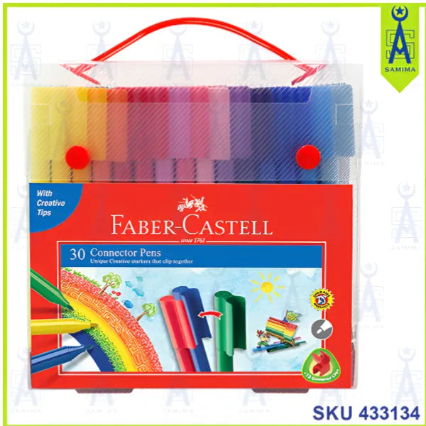 Faber Castell 30 Connector Pens Multi Colours