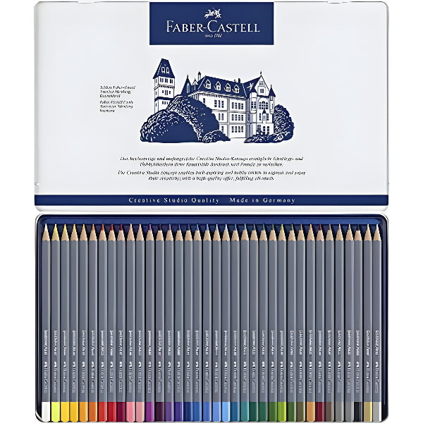 Faber-Castell Goldfaber Aquarelle Color Pencils Tin Set 36 Pcs (114636) alternate