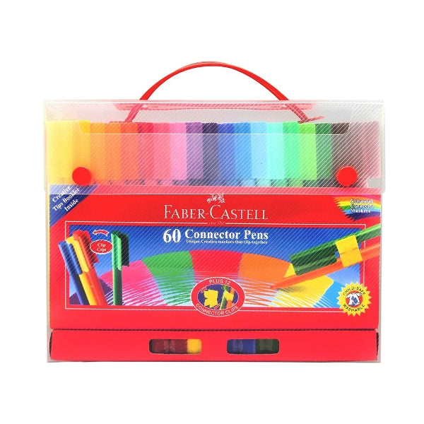 Faber Castell Connector Pens Gift Set Assorted Color 60 Pieces