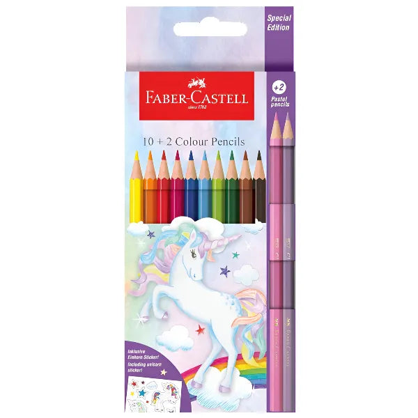 Faber Castell Unicorn Special Edition Classic Colour Pencil-Pack Of 12 Colors