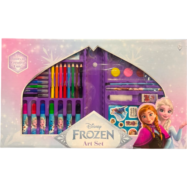 Disney Frozen 52-Piece Art Set With Coloring Essentials, Stickers & Accessories, Age 3+ alternate