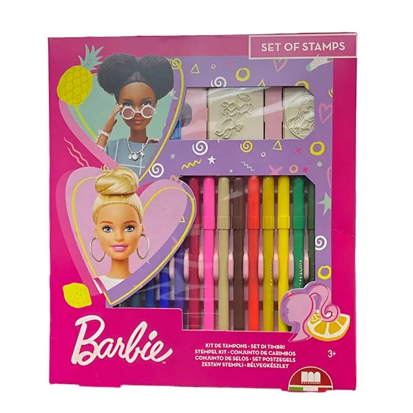 Multiprint Barbie 18 Felt-Tip Pens Coloring Set (CLFS64)