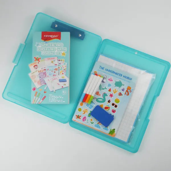 Keyroad Whiteboard Papercard With Markers Set (CLGS77)