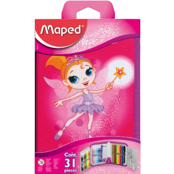 Maped Colour Pencil With Case School Tatoo Fairy