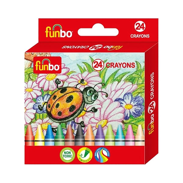 Funbo Crayons Pack 24Pcs