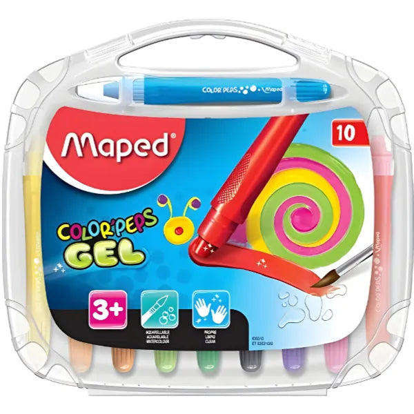 Maped Color Peps Gel Crayons Set Of 10 Colours