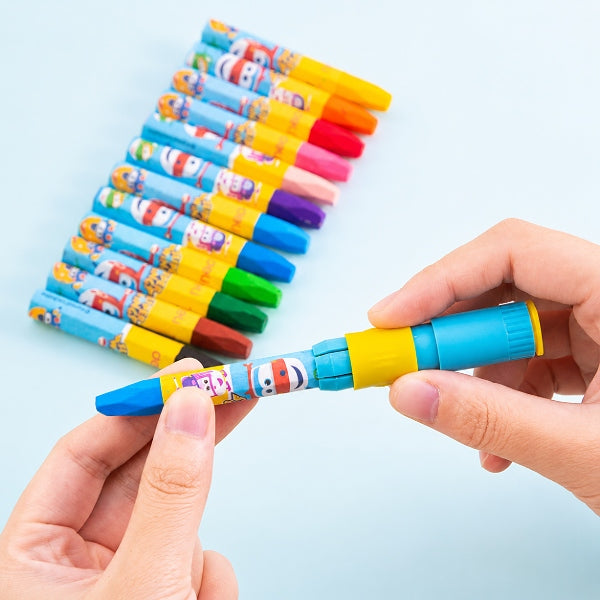 Deli 12-Color Oil Pastels Wax Crayons – Non-Toxic Drawing & Colouring Set For Kids Age 3+ alternate