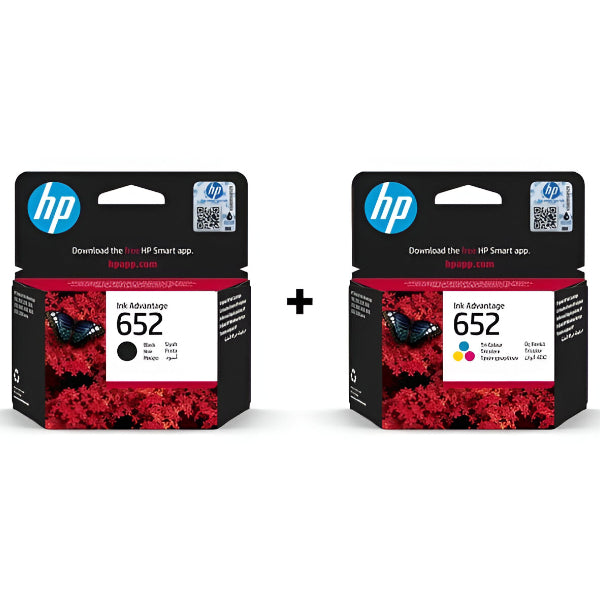 Hp 652 Black & Tri-Color Original Ink Cartridge Combo Pack