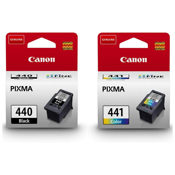 Canon Pixma Pg-440 Black & Cl-441 Tricolor Ink Cartridge Combo Pack