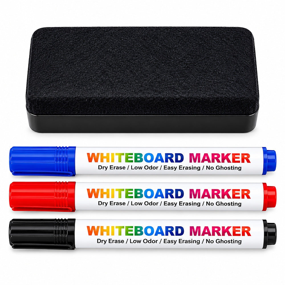 Motarro Whiteboard Marker & Eraser Set