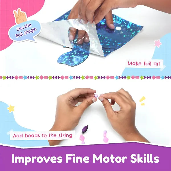 Bloomingo Mermaid Dream Catcher Craft Kit for Kids alternate