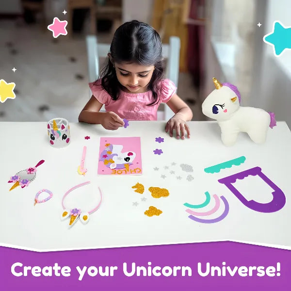 Bloomingo 6-in-1 Unicorn-Themed DIY Craft Kit for Kids alternate