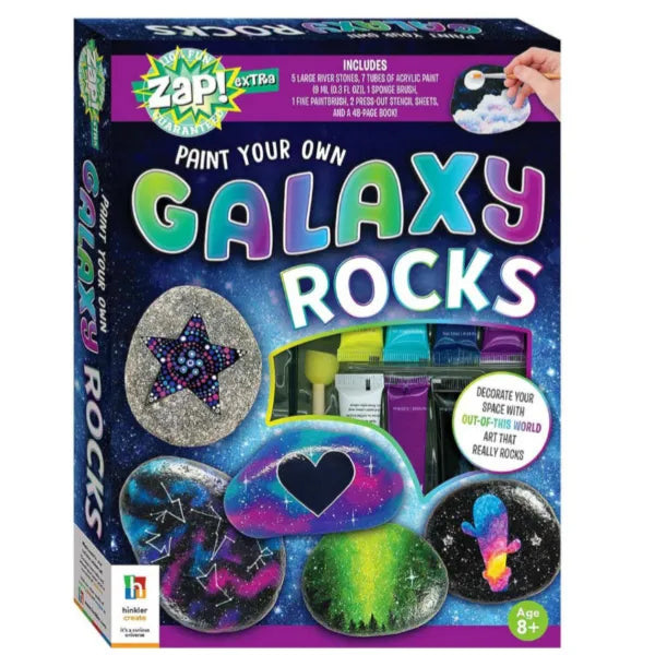 Hinkler Zap! Extra Paint Your Own Galaxy Rocks DIY Kit