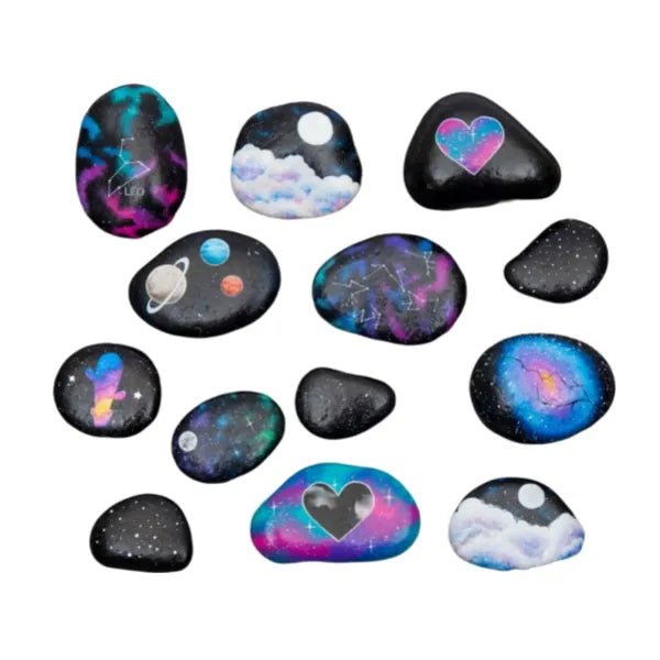 Hinkler Zap! Extra Paint Your Own Galaxy Rocks DIY Kit alternate