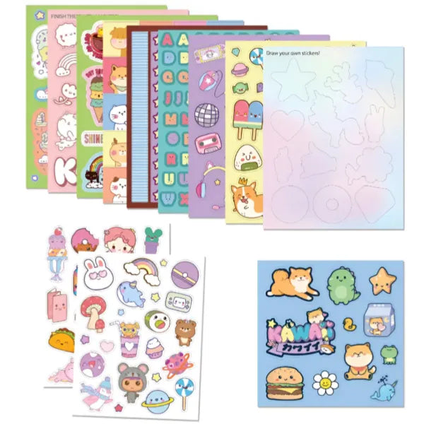 Hinkler Kaleidoscope Sticker Bomb Cool Kawaii Confetti Shaker Stickers with Book alternate