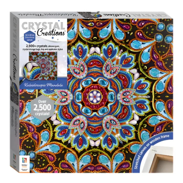 Hinkler Diy Crystal Creations canvas : kaleidoscopic Mandala