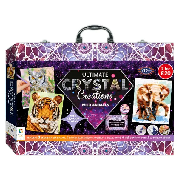 Hinkler Ultimate Crystal Creations Carry Case Amazing Animals