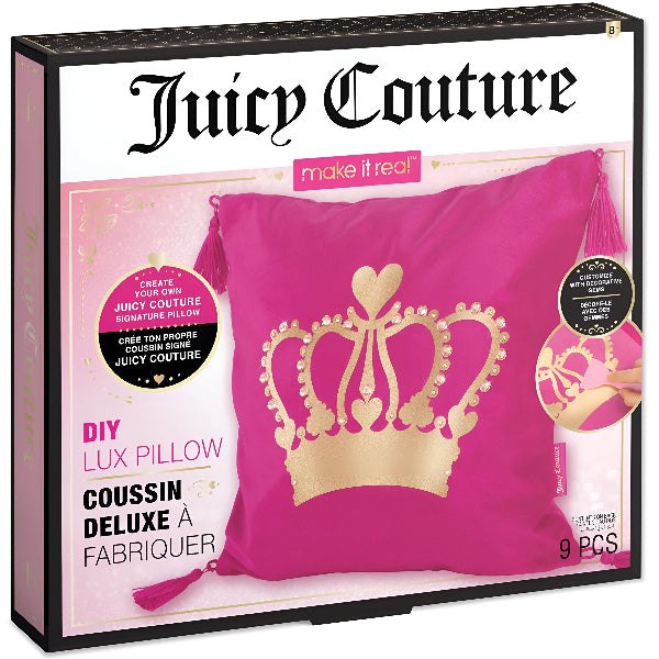 Make It Real Juicy Couture Diy Throw Pillow Kit – Craft & Decor For Tweens