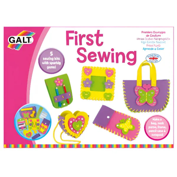 Galt First Sewing DIY Craft Kit for Kids-Learn to Sew DIY Craft Kit