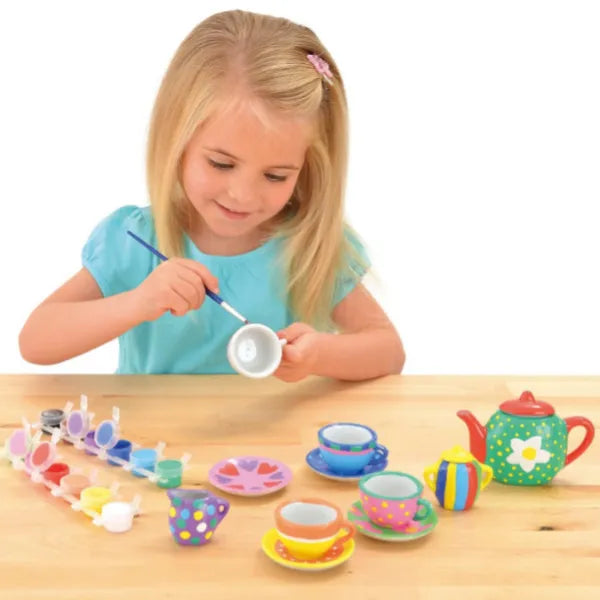 Galt First Sewing Paint a Tea Set- Paint Your Own Craft Kit for Kids alternate