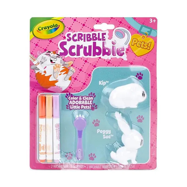 Crayola Scribble Scrubbie DIY Coloring Pets: Rabbit & Hamster Edition (CRFS81)