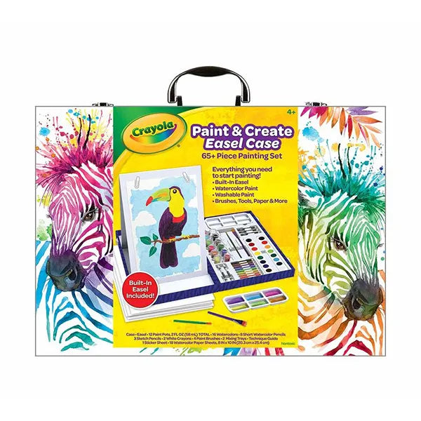 Crayola Create Easel Case – All-in-One Kids' Art & Paint Kit (CRFS82) alternate