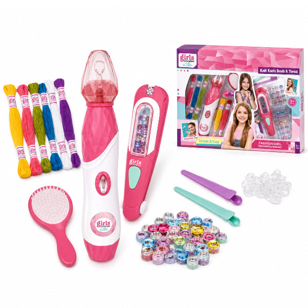 Girls Creator 2-In-1 Hair Gems & Twist Rope Kit