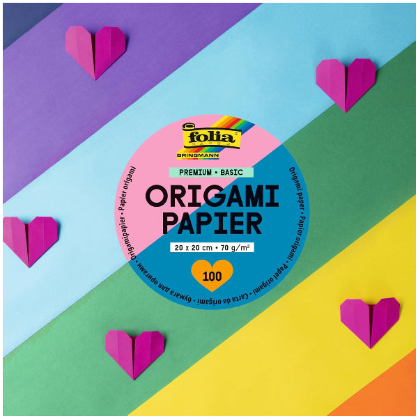 Folia Premium Origami Paper For Craft Work-Pack Of 50 Pieces -20X20 Cm alternate
