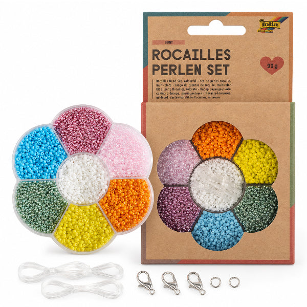 Folia Glass Seed Beads Set 1.9Mm – 90G