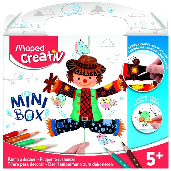 Maped Creativ Mini Box Puppet and Colouring Fun Kids Activity Set