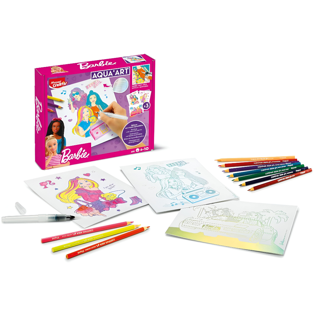 Maped Barbie Creative Aqua Art Colouring Set