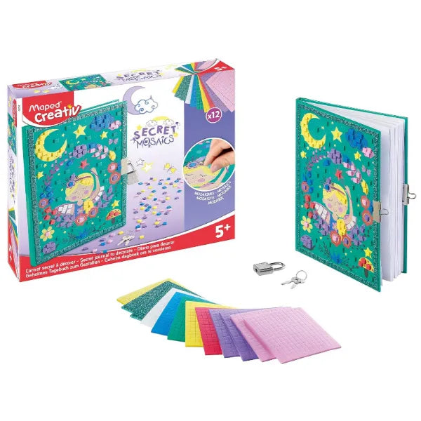 Maped CREATIV Craft Set Secret Mosaics - Secret Journal For Girls