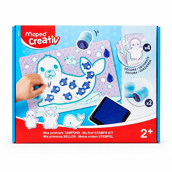 Maped Creativ Early Age My First Stamp Kit – Toddler Animal Stamps Arts & Crafts Set Age 2+