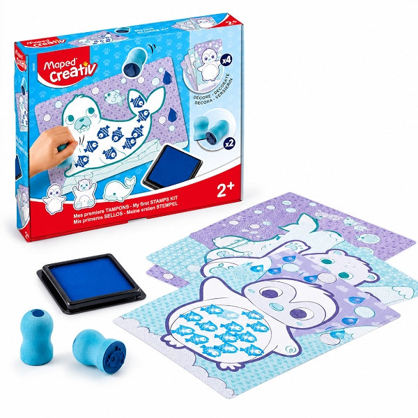 Maped Creativ Early Age My First Stamp Kit – Toddler Animal Stamps Arts & Crafts Set Age 2+ alternate