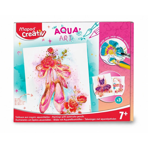 Maped Creativ Aqua Art Dance Set – Watercolour Pencil Drawing Kit For Kids Age 7+