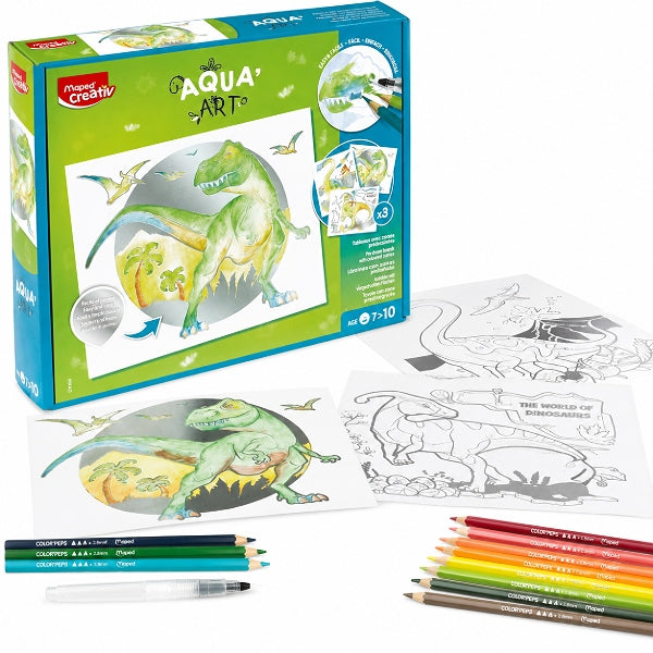 Maped Creativ Aqua Art Dinosaurs Watercolour Drawing Set – Kids Dinosaur Art Kit Age 7+ alternate